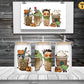 Bad Bunny Horror Frosted Beer Can Glass
