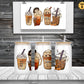 Serial Killers Horror Frosted Beer Can Glass