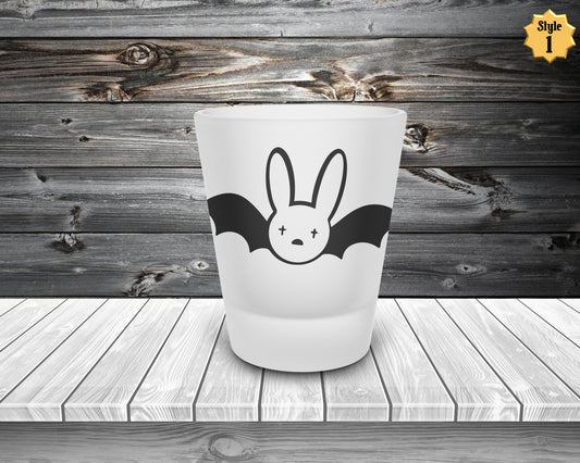 Bad Bunny Horror Frosted Shot Glass