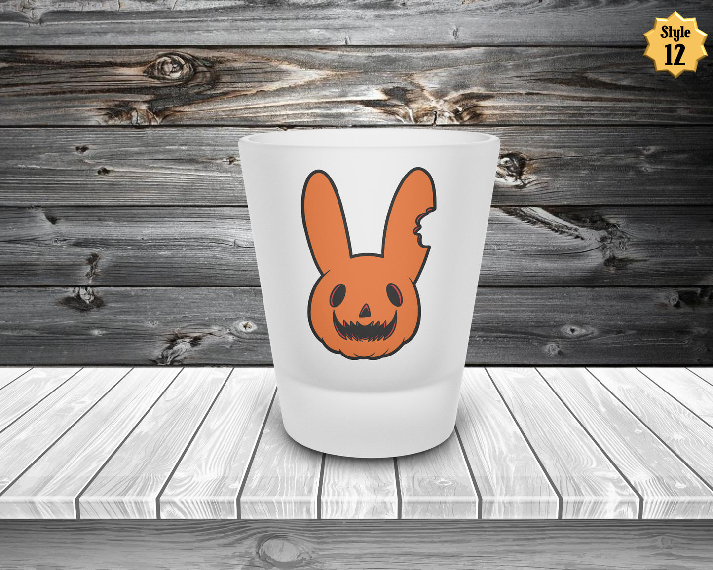 Bad Bunny Horror Frosted Shot Glass