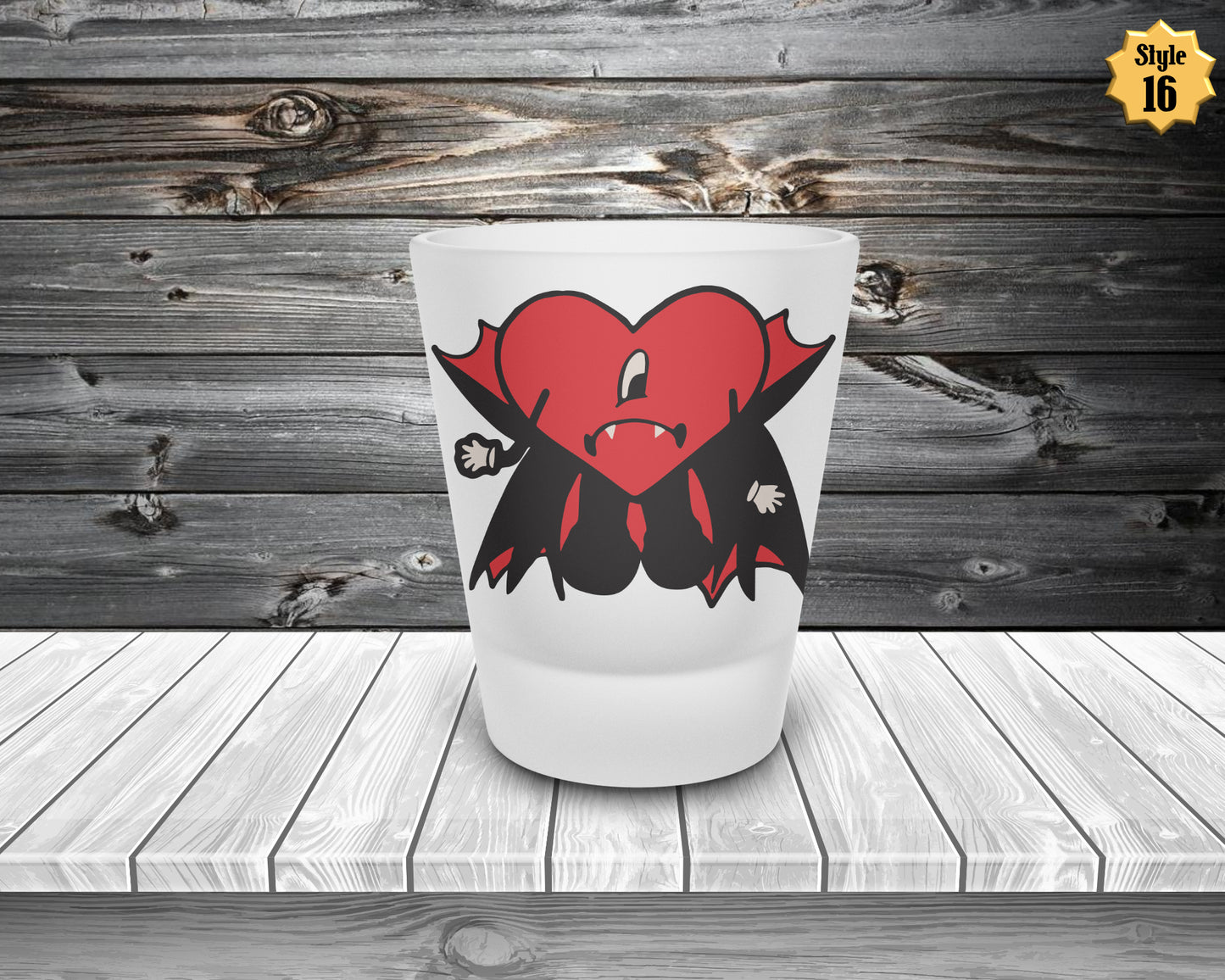 Bad Bunny Horror Frosted Shot Glass