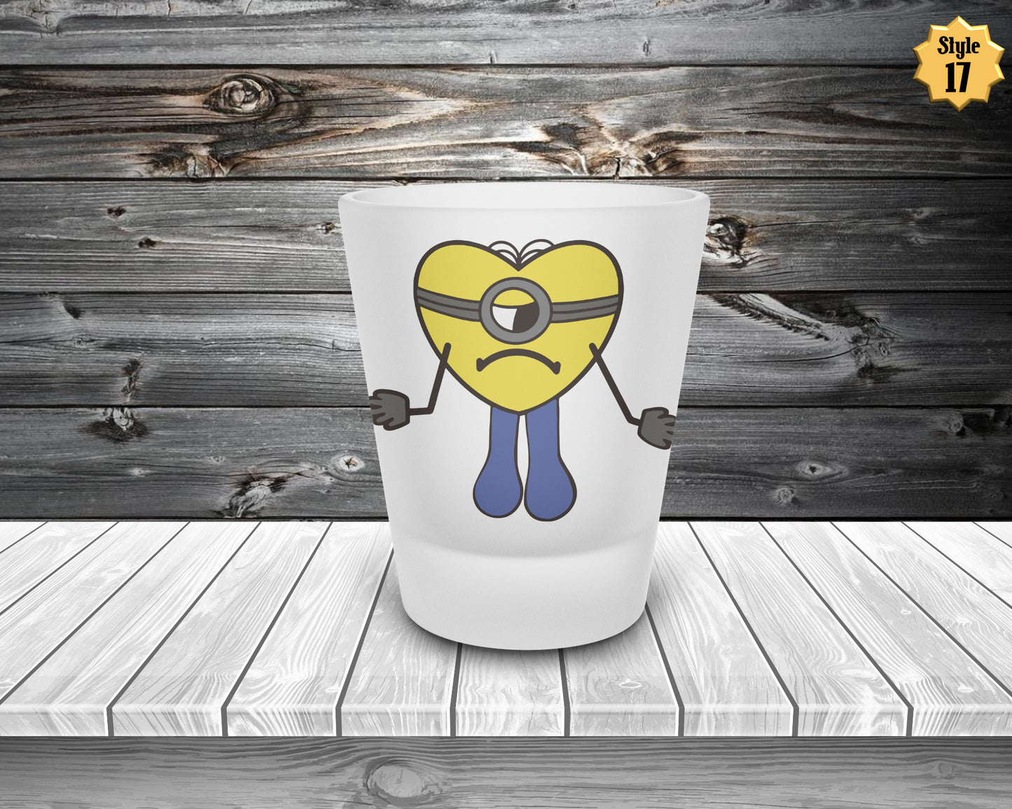 Bad Bunny Horror Frosted Shot Glass