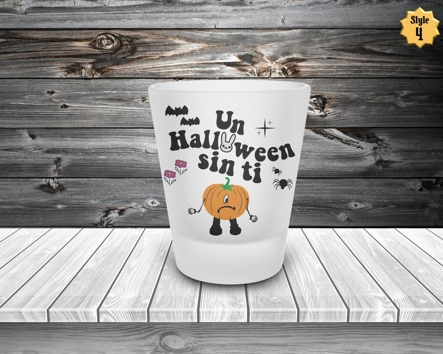 Bad Bunny Horror Frosted Shot Glass