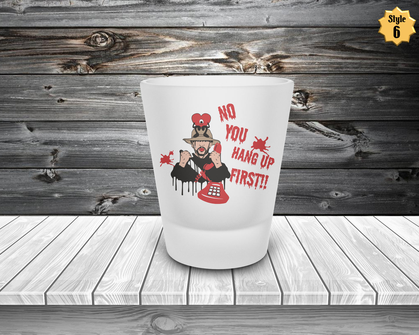 Bad Bunny Horror Frosted Shot Glass