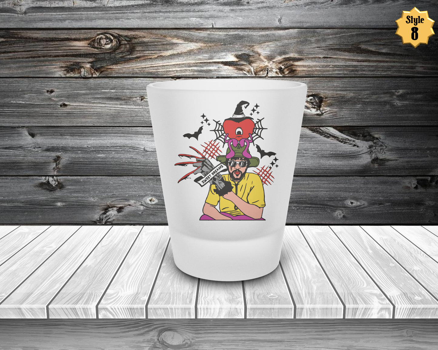 Bad Bunny Horror Frosted Shot Glass