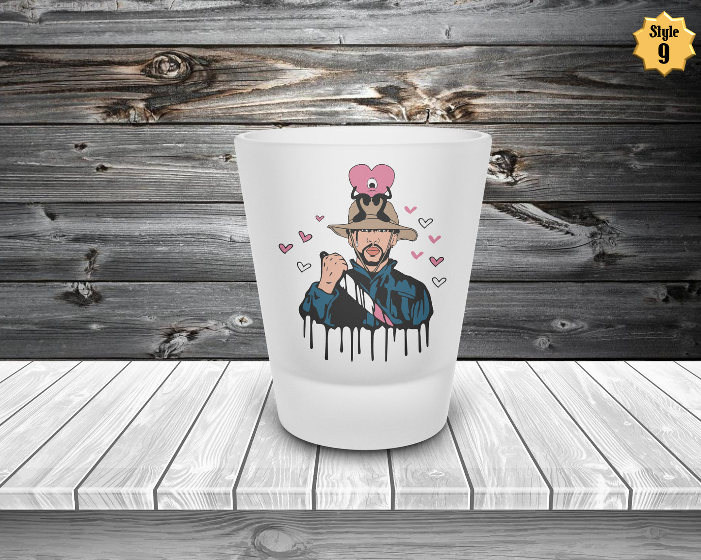 Bad Bunny Horror Frosted Shot Glass