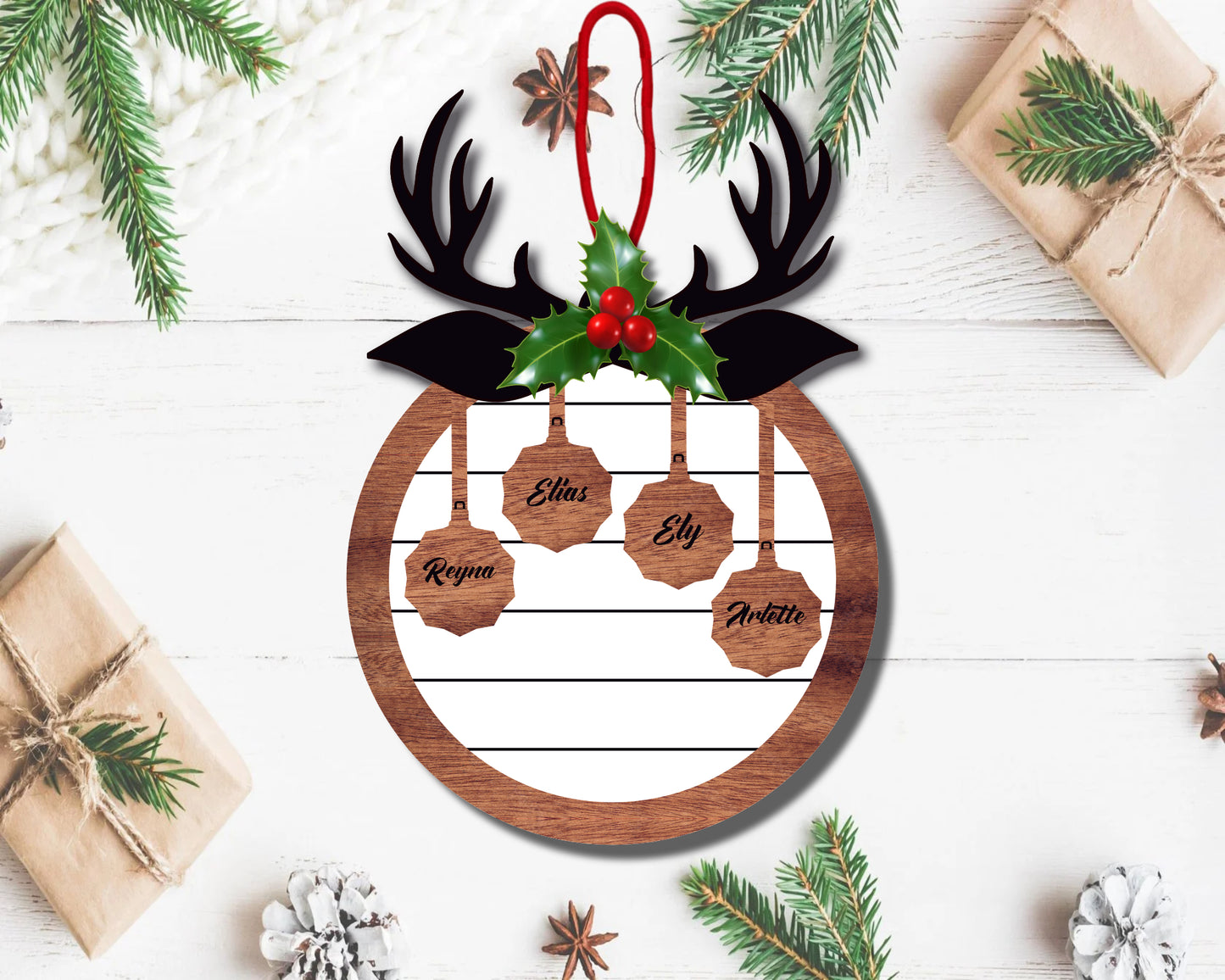 Deer Family Ornament