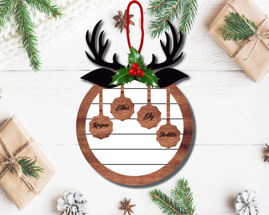 Deer Family Ornament