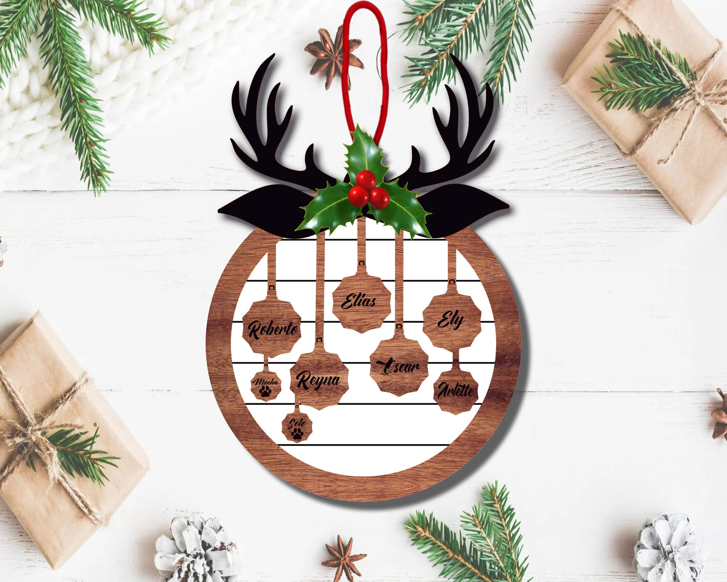 Deer Family Ornament