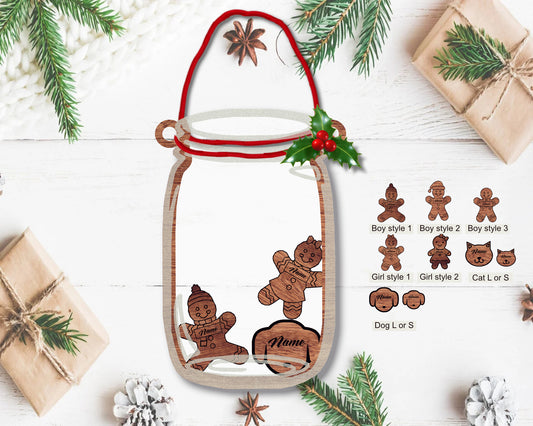 Gingerbread Mason Jar Ornament