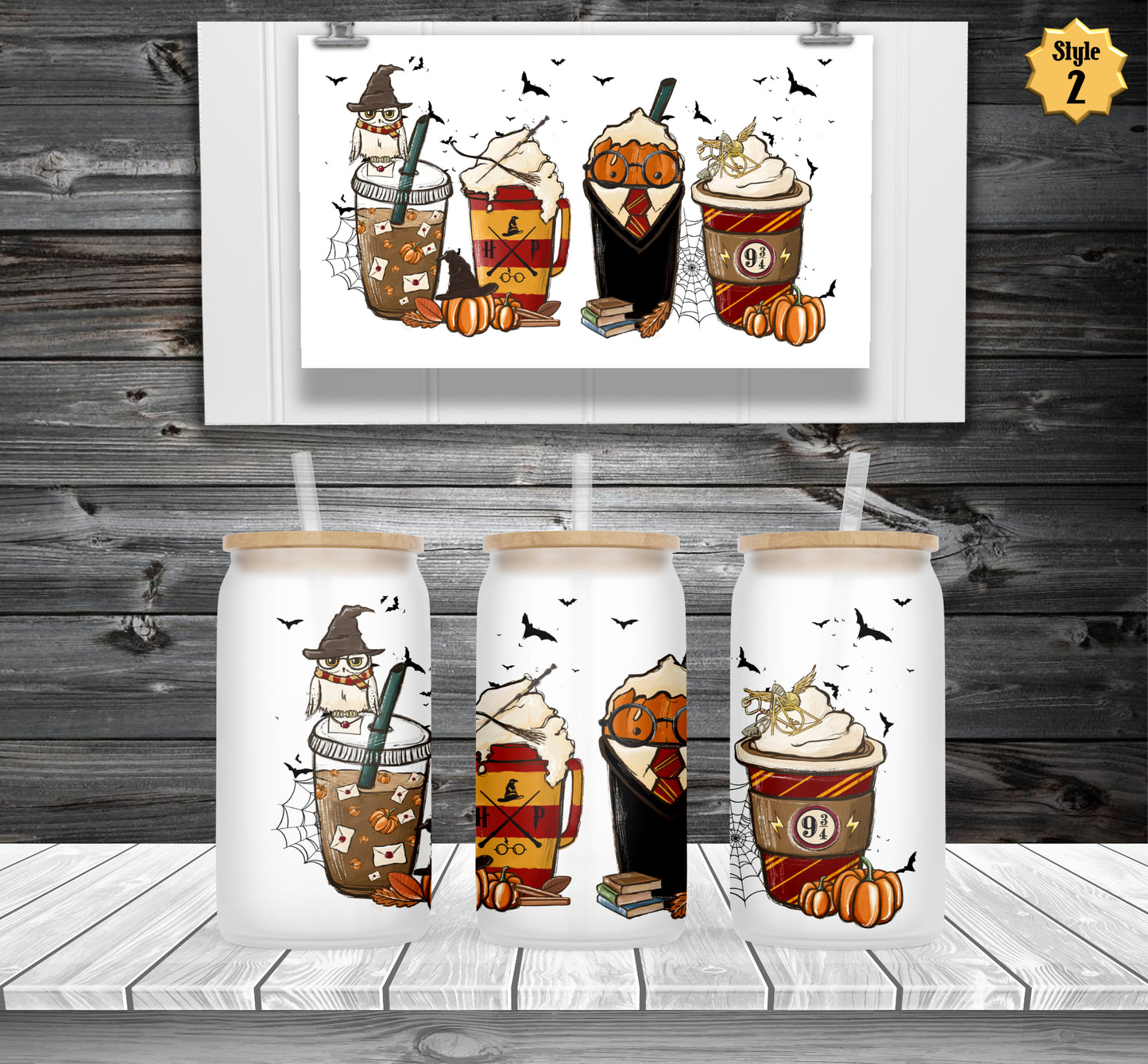 Harry Potter Horror Frosted Beer Can Glass