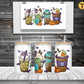 Monsters Horror Frosted Beer Can Glass