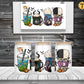 Villains Horror Frosted Beer Can Glass